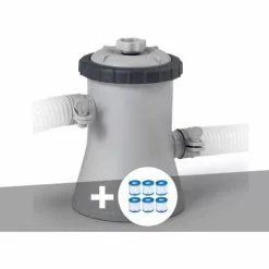 Epurateur à Cartouche Intex C330 1 M³/h + 6 Cartouches H - Gris