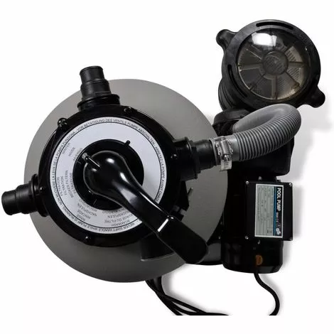 VIDAXL Pompe à Filtre à Sable 600 W 17000 L/h - Gris 2 VIDAXL Pompe à Filtre à Sable 600 W 17000 L/h - Gris – Image 2