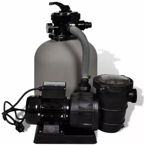 VIDAXL Pompe à Filtre à Sable 600 W 17000 L/h - Gris 3 VIDAXL Pompe à Filtre à Sable 600 W 17000 L/h - Gris – Image 3