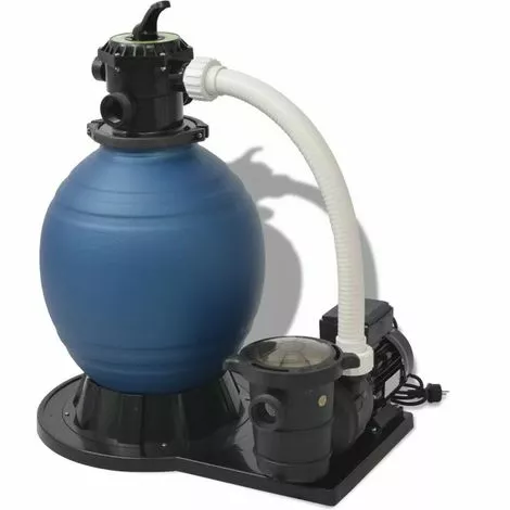 VIDAXL Pompe De Filtration à Sable 1000 W 16800 L/h - Bleu 3 VIDAXL Pompe De Filtration à Sable 1000 W 16800 L/h - Bleu – Image 3