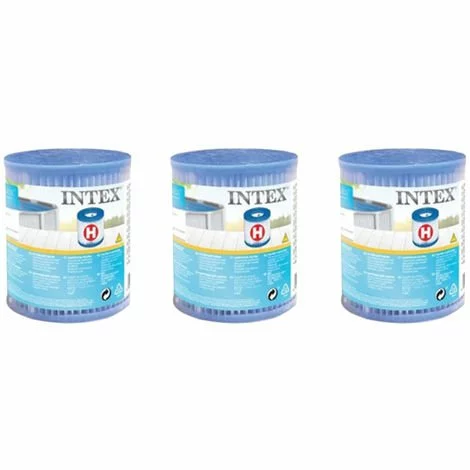 3 Cartouches De Filtration H - Intex - Blanc 1 3 Cartouches De Filtration H - Intex - Blanc