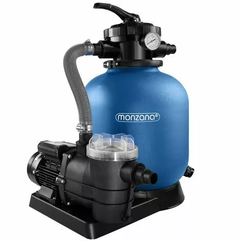 MONZANA Pompe Filtre à Sable Max. 9.960 L/h Avec Pré-filtre XXL Piscine Nettoyage Eau 1 MONZANA Pompe Filtre à Sable Max. 9.960 L/h Avec Pré-filtre XXL Piscine Nettoyage Eau