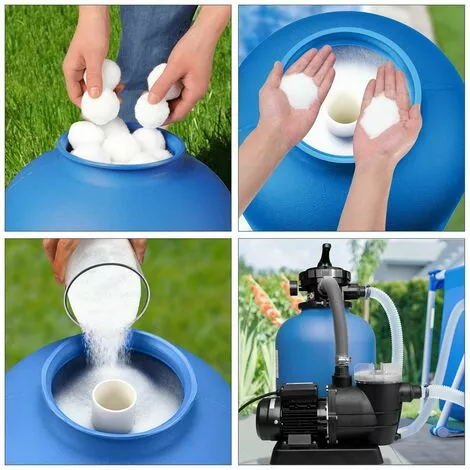 MONZANA Pompe Filtre à Sable Max. 11.000 L/h Avec Pré-filtre XXL Piscine Nettoyage Eau 2 MONZANA Pompe Filtre à Sable Max. 11.000 L/h Avec Pré-filtre XXL Piscine Nettoyage Eau – Image 2