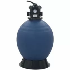 ASUPERMALL Filtre A Sable Pour Piscine Avec Vanne 6 Positions Bleu 560 Mm -Pompe et filtre de piscine Soldes 18813013 5