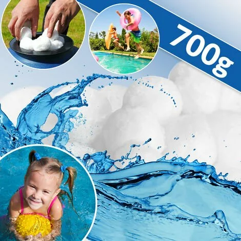 MONZANA Boules De Filtration Pour Filtre à Sable 700g Filtration Piscine Lavable Balle Filtrante Recyclable 5 Cm Nettoyage Bassin 1 MONZANA Boules De Filtration Pour Filtre à Sable 700g Filtration Piscine Lavable Balle Filtrante Recyclable 5 Cm Nettoyage Bassin