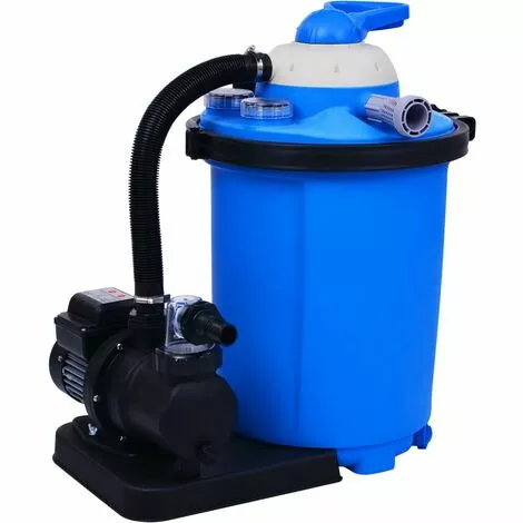 VidaXL Pompe De Filtration à Sable Avec Minuterie 550 W 50 L 2 VidaXL Pompe De Filtration à Sable Avec Minuterie 550 W 50 L – Image 2