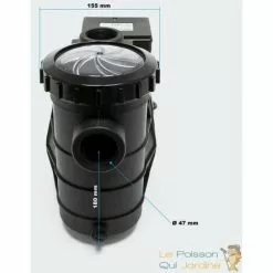 LE POISSON QUI JARDINE.FR Pompe De Piscine De 14500 L/h 750W, Qualité Et Robustesse -Pompe et filtre de piscine Soldes 1986168 5