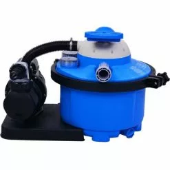 YOUTHUP Pompe De Filtration à Sable Avec Minuterie 450 W 25 L Filtration De Piscine - Bleu Et Noir -Pompe et filtre de piscine Soldes 19883207 3