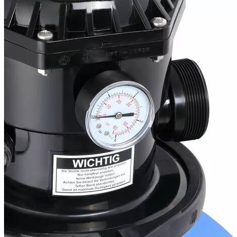 MONZANA Pompe Filtre à Sable 15.900 L/h Préfiltre 600W Système De Filtration Eau Piscine 4 MONZANA Pompe Filtre à Sable 15.900 L/h Préfiltre 600W Système De Filtration Eau Piscine – Image 4