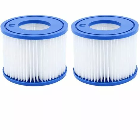 LITZEE Lot De 2 Cartouche De Rechange Pour Filtre Bestway Cartouche Filtrante VI Pour Lay-Z-Spa Miami, Vegas, Monaco 2 LITZEE Lot De 2 Cartouche De Rechange Pour Filtre Bestway Cartouche Filtrante VI Pour Lay-Z-Spa Miami, Vegas, Monaco – Image 2