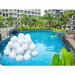 Kueatily Boules De Filtre De Piscine, Balles Filtrantes,Média Filtre à Fibres Pour Piscine Filtres à Sable Filtrage De L'eau. (Blanc) -Pompe et filtre de piscine Soldes 27965133 5