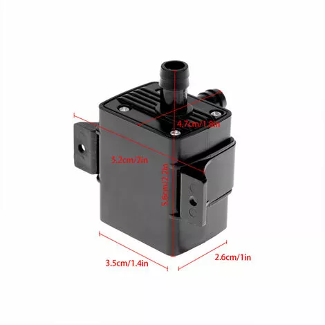 Anself Miniature Miniature DC Brushless Pompe Submersible Tete DC12V Pompe A Eau 3m, Resistance A La Temperature 60 ℃ 5 Anself Miniature Miniature DC Brushless Pompe Submersible Tete DC12V Pompe A Eau 3m, Resistance A La Temperature 60 ℃ – Image 5