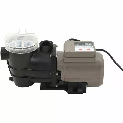 TRUE DEAL Pompe De Piscine Avec Minuterie Noir 0,25 CH 8000 L / H 2 TRUE DEAL Pompe De Piscine Avec Minuterie Noir 0,25 CH 8000 L / H – Image 2