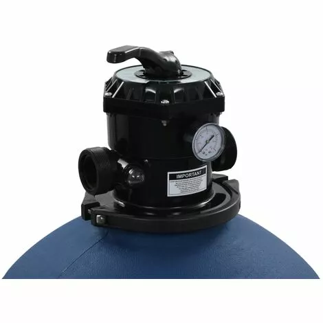 TRUE DEAL Filtre à Sable Pour Piscine Avec Vanne 6 Positions Bleu 660 Mm 4 TRUE DEAL Filtre à Sable Pour Piscine Avec Vanne 6 Positions Bleu 660 Mm – Image 4
