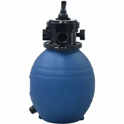 TRUE DEAL Filtre à Sable Pour Piscine Avec Vanne 4 Positions Bleu 300 Mm 2 TRUE DEAL Filtre à Sable Pour Piscine Avec Vanne 4 Positions Bleu 300 Mm – Image 2