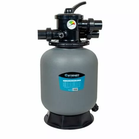 Filtre à Sable Ø350mm 4,5m³/h Vanne 1,5" Top 6 Voies STEINER 1 Filtre à Sable Ø350mm 4,5m³/h Vanne 1,5" Top 6 Voies STEINER