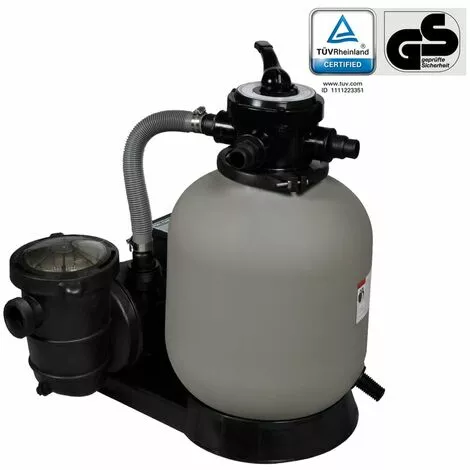 TRUE DEAL Pompe De Filtration à Sable, Pompe à Filtre à Sable 600 W 17000 L/h 1 TRUE DEAL Pompe De Filtration à Sable, Pompe à Filtre à Sable 600 W 17000 L/h