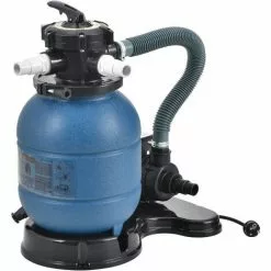 Pompe Filtre à Sable Pour Piscines 12-20 M³ 400 W Plastique Cuivre Bleu [pro.tec]