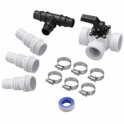 MONZANA Kit De Dérivation 12 Pièces Bypass Piscine Pompe Filtration Chaleur Solaire