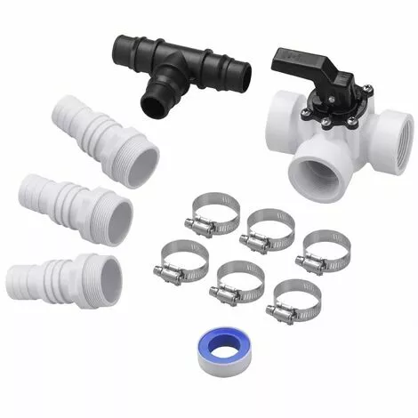 MONZANA Kit De Dérivation 12 Pièces Bypass Piscine Pompe Filtration Chaleur Solaire 1 MONZANA Kit De Dérivation 12 Pièces Bypass Piscine Pompe Filtration Chaleur Solaire