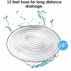 Drain De Couverture De Piscine KKmoon (neutre) Raccords De Vidange De Piscine K-213 Avec Tuyau De 15 Pieds Et Pompe A Siphon -Pompe et filtre de piscine Soldes 31579117 3