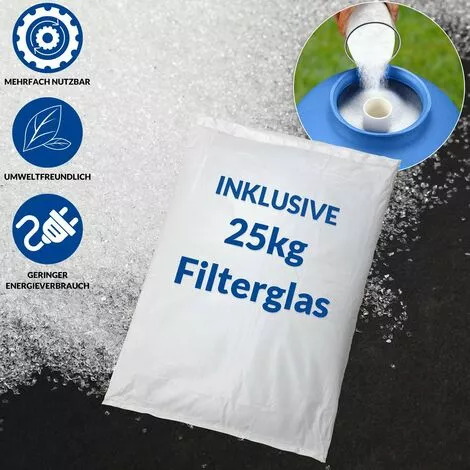 MONZANA Pompe Filtre à Sable 11.000 L/h Verre Filtrant 25 Kg Système Filtration Piscine 3 MONZANA Pompe Filtre à Sable 11.000 L/h Verre Filtrant 25 Kg Système Filtration Piscine – Image 3