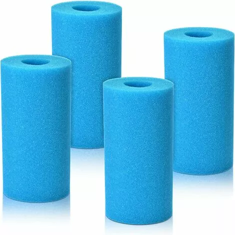 LangRay 4 Pièces Éponge Filtrante Type A, Cartouche De Filtre En Mousse, Mousse Pour Filtre Piscine, Réutilisables Et Lavables, Filtre En Mousse Pour Spa, Piscine, Jacuzzi 1 LangRay 4 Pièces Éponge Filtrante Type A, Cartouche De Filtre En Mousse, Mousse Pour Filtre Piscine, Réutilisables Et Lavables, Filtre En Mousse Pour Spa, Piscine, Jacuzzi