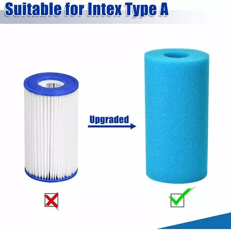 LangRay 4 Pièces Éponge Filtrante Type A, Cartouche De Filtre En Mousse, Mousse Pour Filtre Piscine, Réutilisables Et Lavables, Filtre En Mousse Pour Spa, Piscine, Jacuzzi 4 LangRay 4 Pièces Éponge Filtrante Type A, Cartouche De Filtre En Mousse, Mousse Pour Filtre Piscine, Réutilisables Et Lavables, Filtre En Mousse Pour Spa, Piscine, Jacuzzi – Image 4