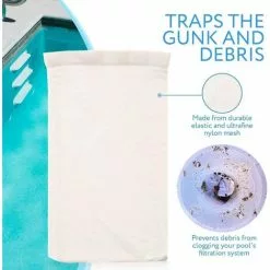 BRIDAY Chaussette De Filtre De Piscine, Chaussettes D'écumoire De Piscine, Panier De Filtre De Piscine, Chaussettes D'écumoire De Piscine, Panier D'écumoire De Piscine (20) -Pompe et filtre de piscine Soldes 35561845 5