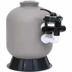 VidaXL Filtre à Sable Pour Piscine Avec Vanne à 6 Voies Gris