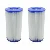 Lot De 2 Cartouches De Filtration Pour Pompe De Piscine - Type III - A/C - Linxor - Blanc