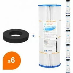 Filtre Et Joint Crystal Filter® SPCF-200 - Compatible Waterair® Escawat® (lot De 6)