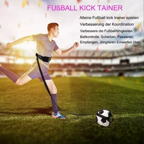 ABCRITAL Ttmow Soccer Kick Trainer Solo Aide À L'Entraînement Au Football Avec Ceinture Réglable , Ceinture Mains Libres Pour Entraîneur De Football , Aide À L'Entraînement Pour Enfants Et Adultes 2 ABCRITAL Ttmow Soccer Kick Trainer Solo Aide À L'Entraînement Au Football Avec Ceinture Réglable , Ceinture Mains Libres Pour Entraîneur De Football , Aide À L'Entraînement Pour Enfants Et Adultes – Image 2