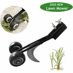 ABCRITAL Tondeuse À Gazon 2-En-1 Avec Extracteur De Mauvaises Herbes À Deux Roues, Arracheur De Mauvaises Herbes, Arrachez Les Herbes