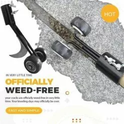 ABCRITAL Tondeuse À Gazon 2-En-1 Avec Extracteur De Mauvaises Herbes À Deux Roues, Arracheur De Mauvaises Herbes, Arrachez Les Herbes -Pompe et filtre de piscine Soldes 36352010 4