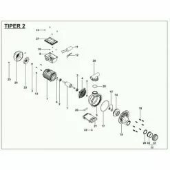 ESPA Bomba Spa Spa O Piscina Pequeña TIPER2 125M 1,25HP 22m3 / H -Pompe et filtre de piscine Soldes 36767067 4