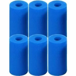 BETTERLIFE 6 Pièces Éponge Filtrante Type S1, Cartouche De Filtre En Mousse, Mousse Pour Filtre Piscine, Réutilisables Et Lavables, Filtre En Mousse Pour Spa, Piscine, Jacuzzi(20*10*4cm)