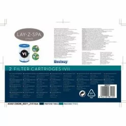 LONGZIMING Cartouches De Filtre De Piscine, Blanc -Pompe et filtre de piscine Soldes 37312179 5