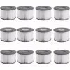 ABCRITAL Cartouche Filtrante De Remplacement Pour Filtre À Remous Mspa, Filtre À Eau De Remplacement Pour Sous-Marins Chauds Et Spa, Pour Piscines Gonflables - Modèle De Filtre À Eau (12 Pièces)