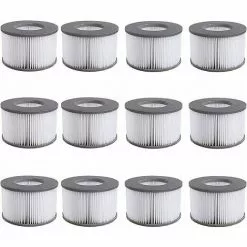 ABCRITAL Cartouche Filtrante De Remplacement Pour Filtre À Remous Mspa, Filtre À Eau De Remplacement Pour Sous-Marins Chauds Et Spa, Pour Piscines Gonflables - Modèle De Filtre À Eau (12 Pièces)