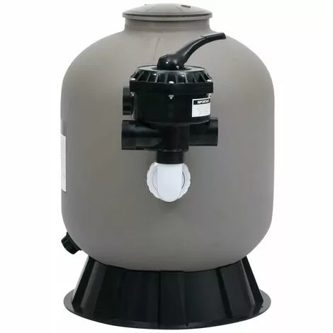 HAPPYSHOPPING Filtre A Sable Pour Piscine Avec Vanne A 6 Voies Gris 3 HAPPYSHOPPING Filtre A Sable Pour Piscine Avec Vanne A 6 Voies Gris – Image 3