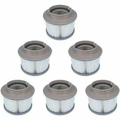 ECHOO Lot De 6 Filtres De Rechange Pour MSpa FD2089, Cartouche De Filtre Pour Piscine, Jaccuzis Et Spas