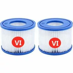 SUNFLOWER Cartouches ​filtrantes De Rechange Pour Bestway VI, Pour Lay-Z-Spa Miami, Pour Coleman SaluSpa Filters 90352E Filtre De Piscine (Lot De 2)
