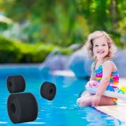 SUNFLOWER 4 Pièces Éponge Filtrante Type S1, Cartouche De Filtre En Mousse, Mousse Pour Filtre Piscine, Réutilisables Et Lavables, Filtre En Mousse Pour Spa, Piscine, Jacuzzi Noir 108*73mm -Pompe et filtre de piscine Soldes 41545535 5