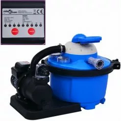 HAPPYSHOPPING Pompe De Filtration A Sable Avec Minuterie 450 W 25 L