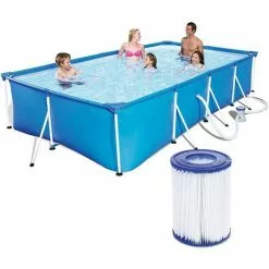 BEARSU Lot De 8 Filtres De Piscine Compatibles Avec Bestway Cartridge II, Filtre De Rechange Pour Jacuzzi Lay Z Spa -Pompe et filtre de piscine Soldes 43443329 5