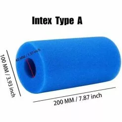 BRIDAY Éponge Filtrante Type A, Mousse Pour Filtre Piscine, Filtre Spa Intex Reutilisable, 2 Pièces -Pompe et filtre de piscine Soldes 44929020 5
