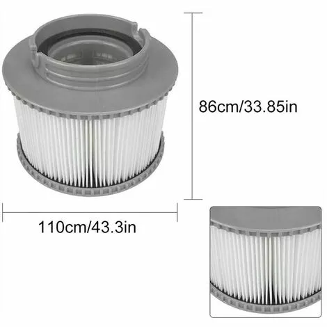 Filtres Pour Macaron, Cartouche Filtrante De Remplacement Pour , Cartouche Filtrante Pompe 2 Pack Convient Aux Modèles MSPA Cartouche Filtrante 2 Filtres Pour Macaron, Cartouche Filtrante De Remplacement Pour , Cartouche Filtrante Pompe 2 Pack Convient Aux Modèles MSPA Cartouche Filtrante – Image 2