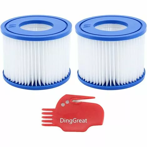 READCLY Lot De 2 Cartouche De Rechange Pour Filtre Bestway Cartouche Filtrante VI Pour Lay-Z-Spa Miami, Vegas, Monaco 2 READCLY Lot De 2 Cartouche De Rechange Pour Filtre Bestway Cartouche Filtrante VI Pour Lay-Z-Spa Miami, Vegas, Monaco – Image 2