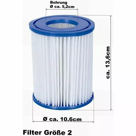 READCLY Cartouches Filtrantes Pour Bestway II Taille 2 Spa Remplacement Filtre De Piscine Gonflable Accessoires Cartouches Filtrantes Papier 106 X 136 Mm 2 Pièces. 2 READCLY Cartouches Filtrantes Pour Bestway II Taille 2 Spa Remplacement Filtre De Piscine Gonflable Accessoires Cartouches Filtrantes Papier 106 X 136 Mm 2 Pièces. – Image 2